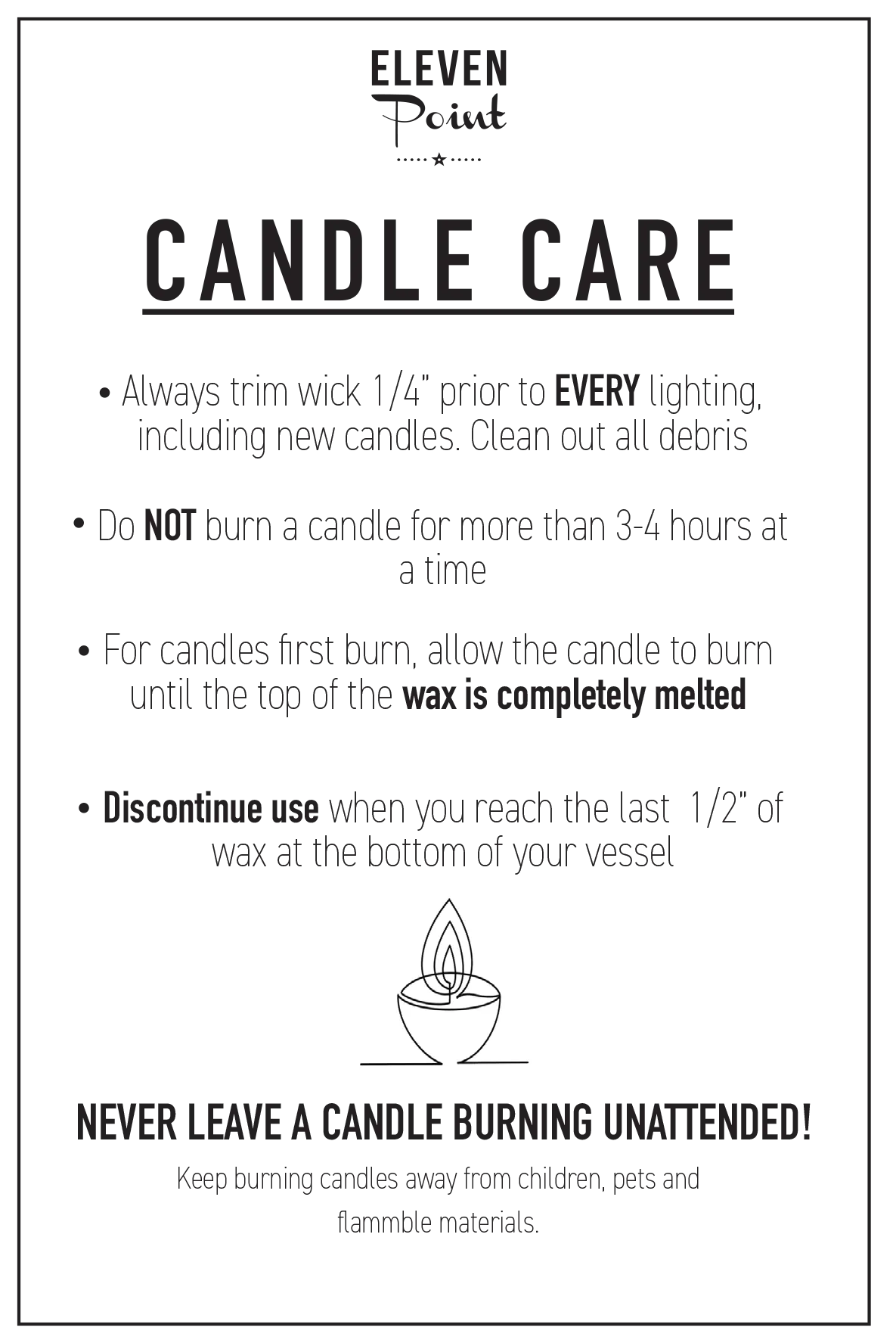 Genuine Rock Star Candle in Bronze Candle Eleven Point