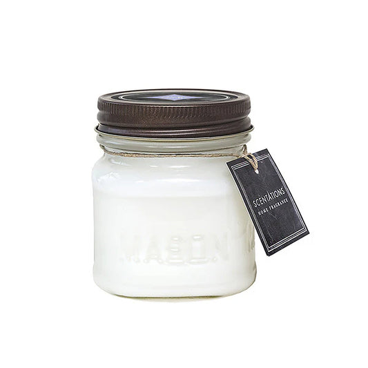 White Linen & Lavender Mason Jar Candle  Eleven Point   