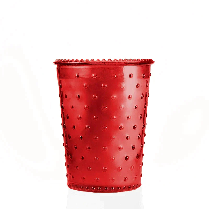 Up A Creek Hobnail Candle in Ruby  Eleven Point