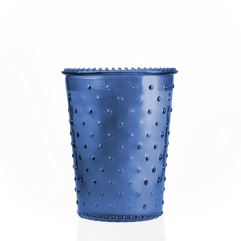 Just Peachy Hobnail Candle in Sapphire Eleven Point
