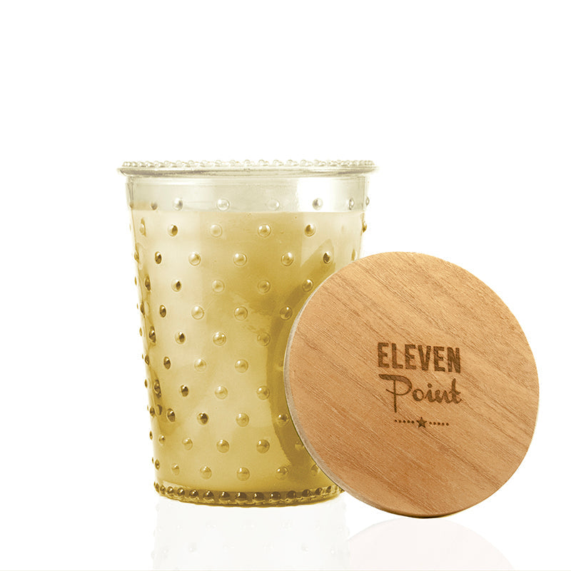 Just Peachy Hobnail Candle in Butter Candle Eleven Point