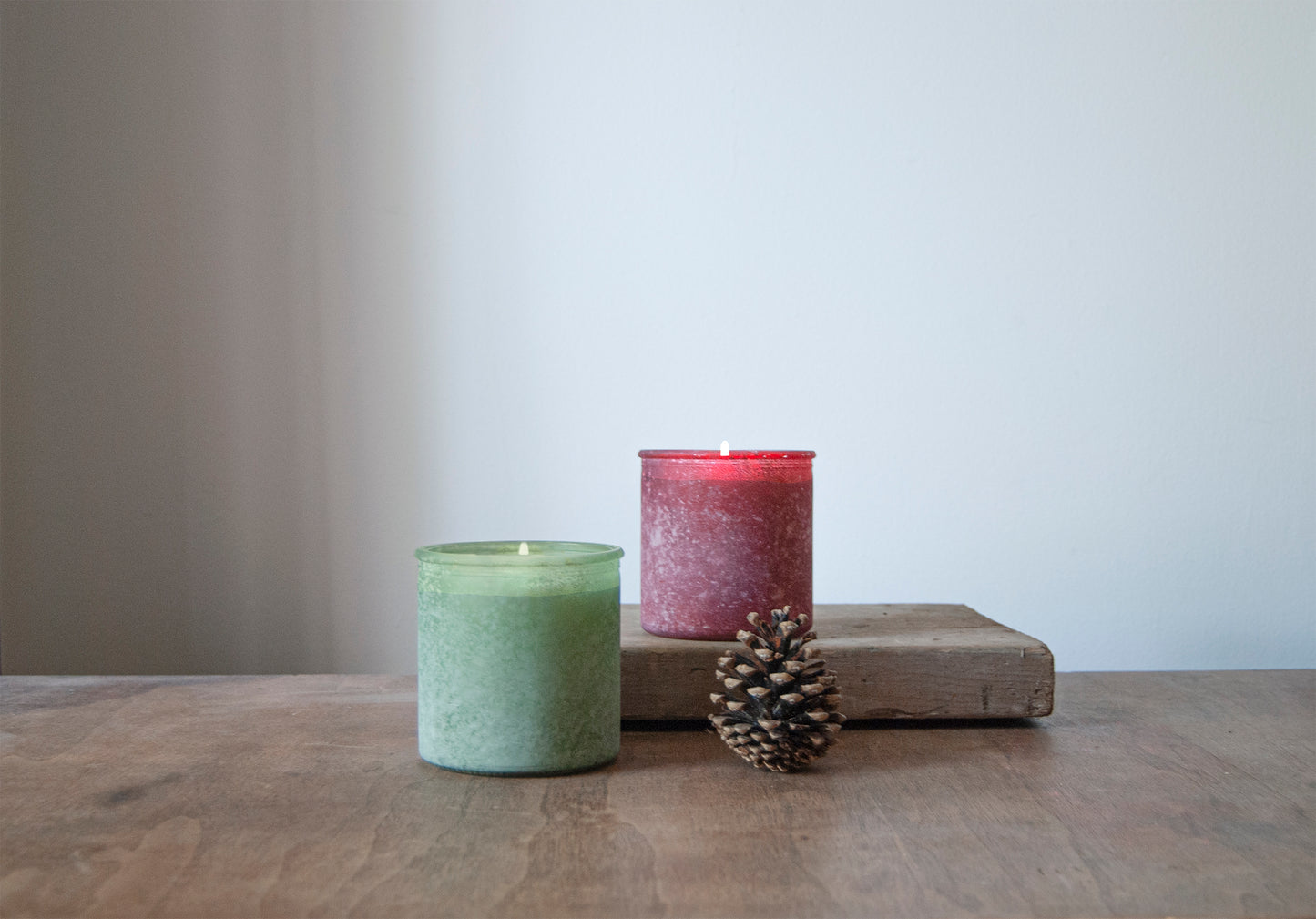 The River Rock Candle in Red Candle Eleven Point