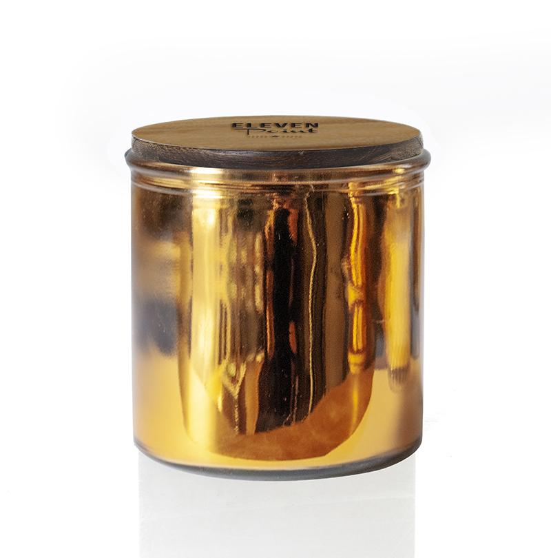 Silver Birch Rock Star Candle in Gold Candle Eleven Point