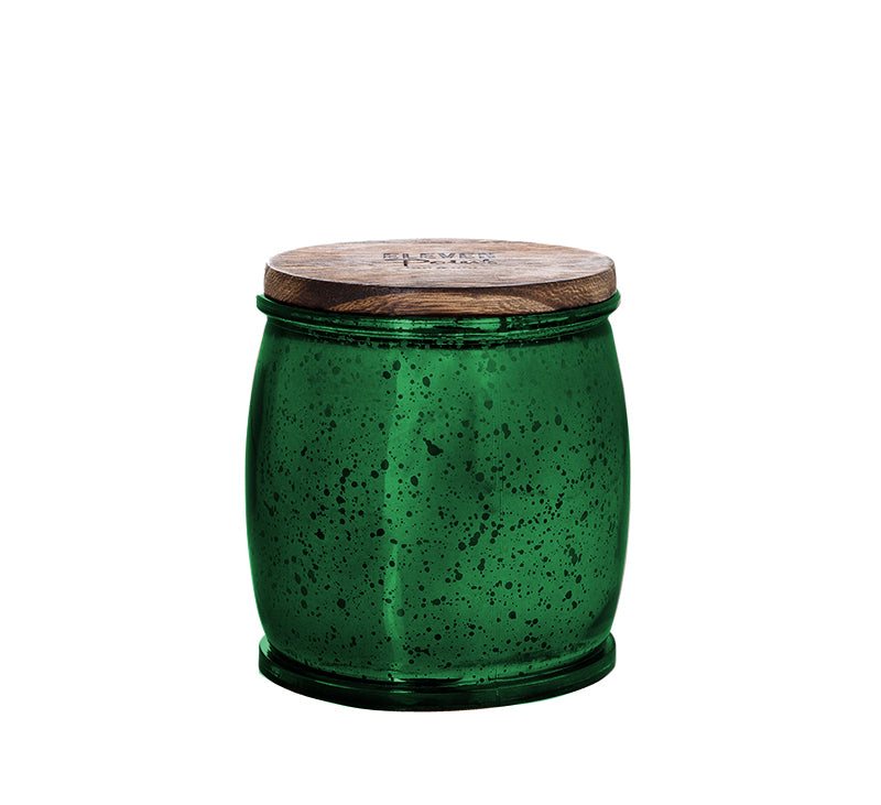 Wildflower Mercury Barrel Candle in Green Candle Eleven Point