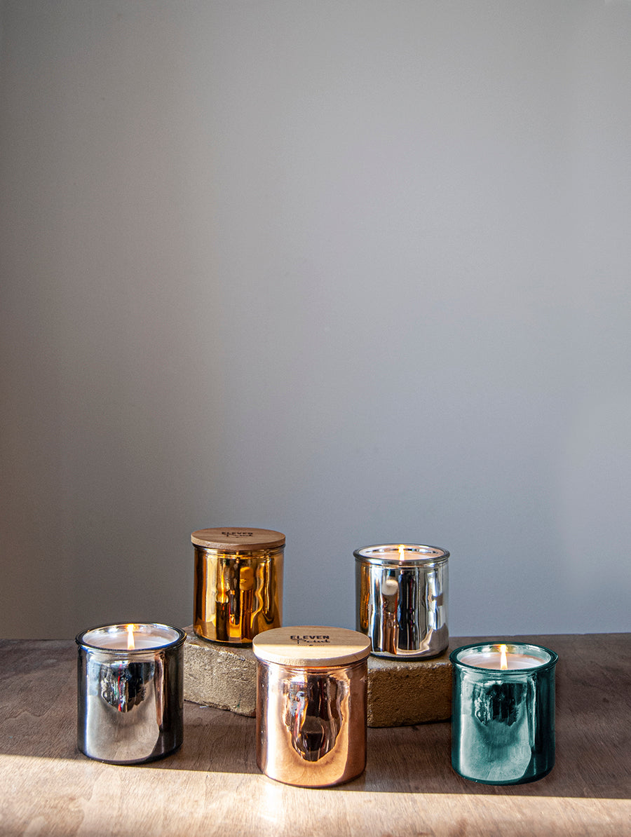 Wildflower Rock Star Candle in Silver Candle Eleven Point