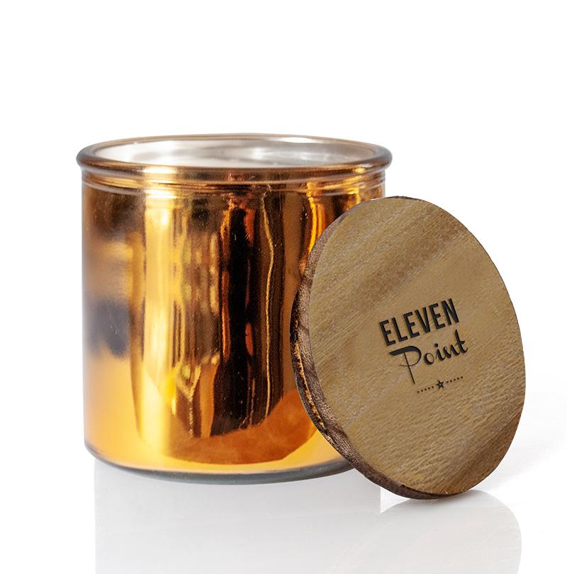 Wildflower Rock Star Candle in Gold Candle Eleven Point