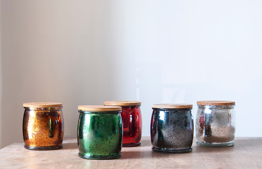 The Mercury Barrel Candle in Silver Candle Eleven Point