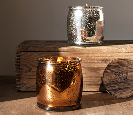 Point 26 Mercury Barrel Candle in Silver Candle Eleven Point