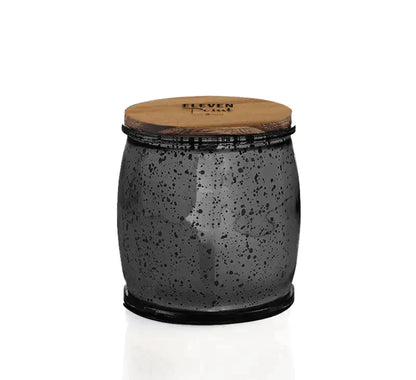 On The Rocks Mercury Barrel Candle in Onyx Candle Eleven Point   
