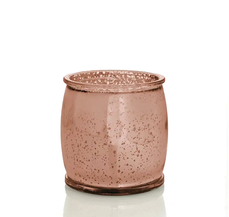 Blackberry Mercury Barrel Candle in Rose Copper Candle Eleven Point   