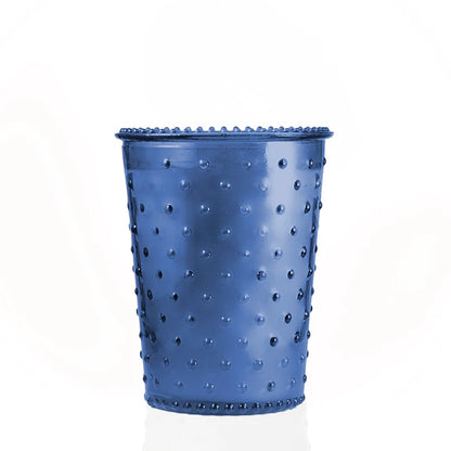Lover's Lane Hobnail Candle in Sapphire  Eleven Point   