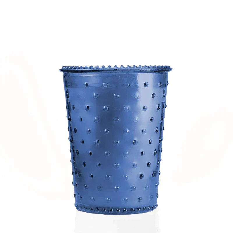 Tipsy Hobnail Candle in Sapphire  Eleven Point   