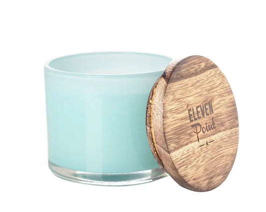 The Boutique Candle in Blue Eleven Point