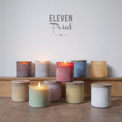 Wildflower River Rock Candle in Orange Candle Eleven Point   