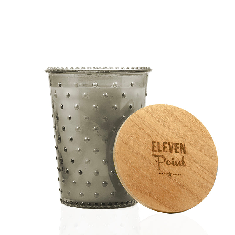 The Hobnail Candle in Ash Candle Eleven Point   