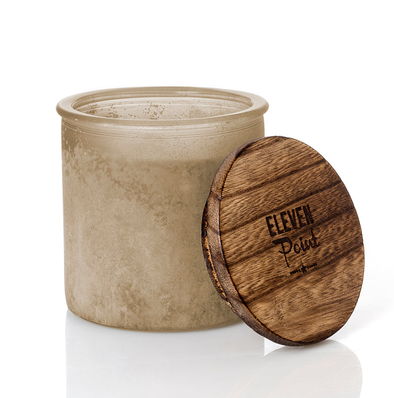 Holiday Ridge River Rock Candle in Almond Candle Eleven Point   