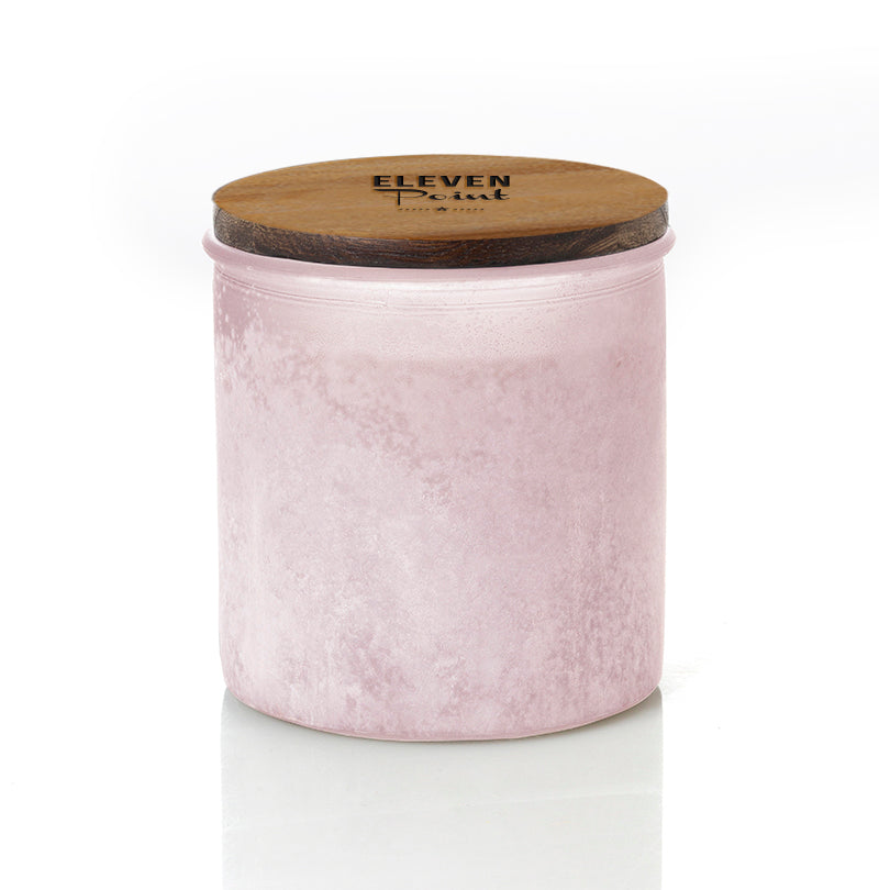 Almond Bark River Rock Candle in Blush Candle Eleven Point   