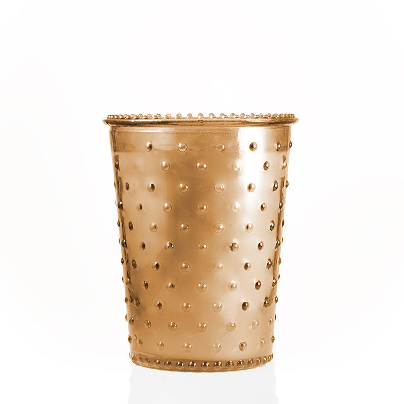 Holiday No. 11 Hobnail Candle in Caramel Candle Eleven Point   