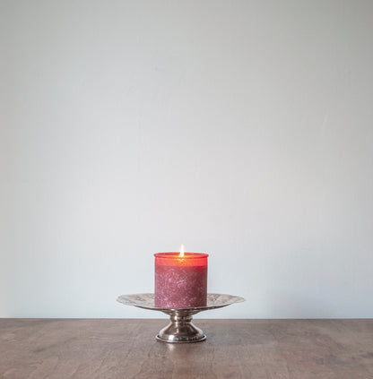 The River Rock Candle in Red Candle Eleven Point   