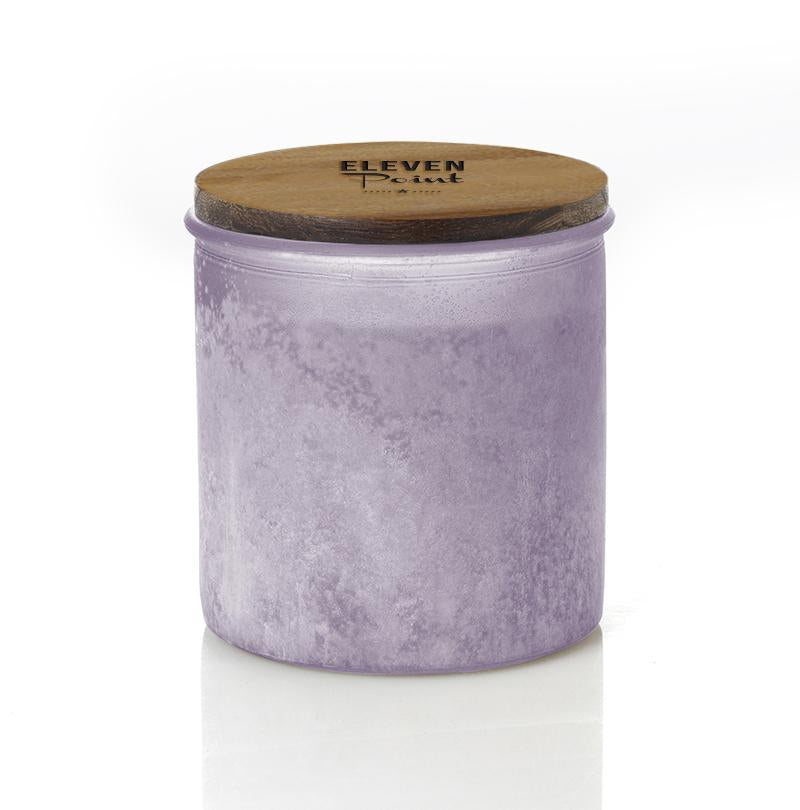 On The Rocks River Rock Candle in Fresh Plum Candle Eleven Point   