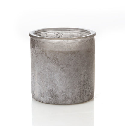 Almond Bark River Rock Candle in Gray Candle Eleven Point   