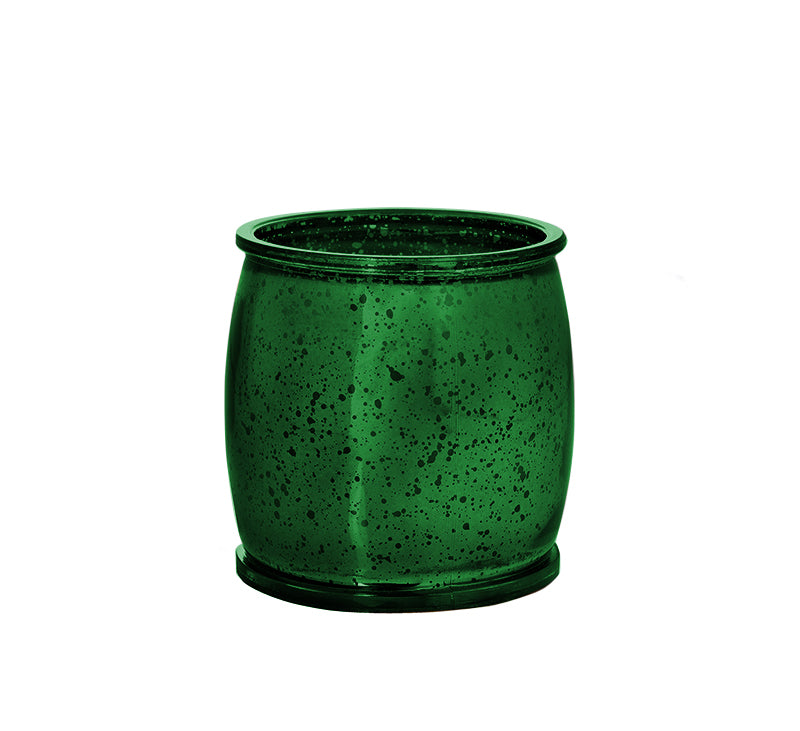 Blackberry Mercury Barrel Candle in Green Candle Eleven Point   