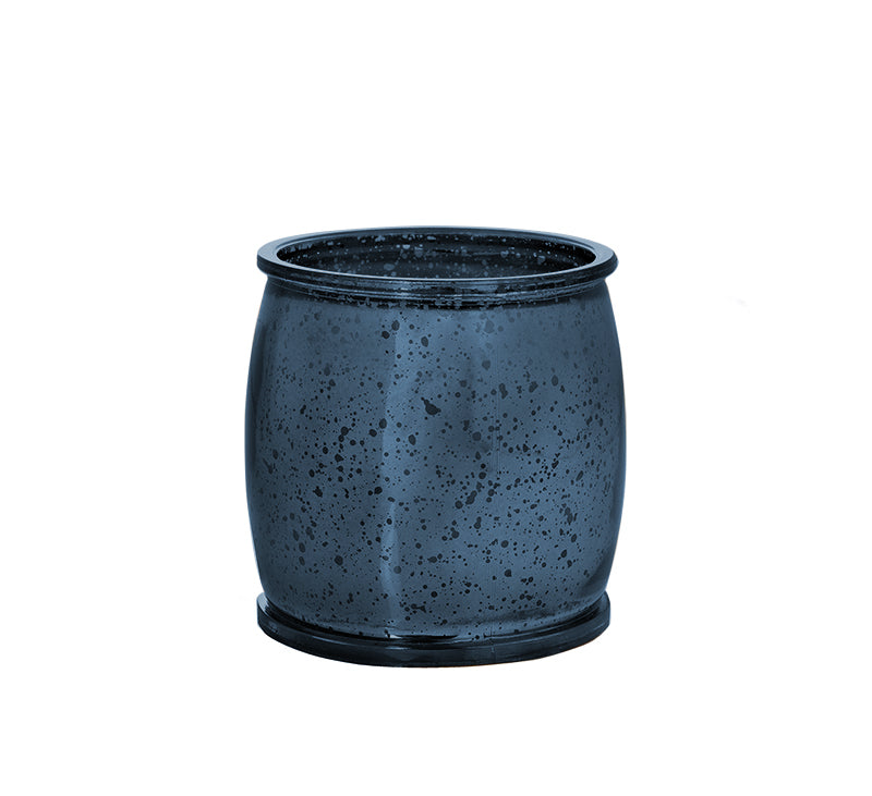 Holiday Ridge Mercury Barrel Candle in Navy Candle Eleven Point   