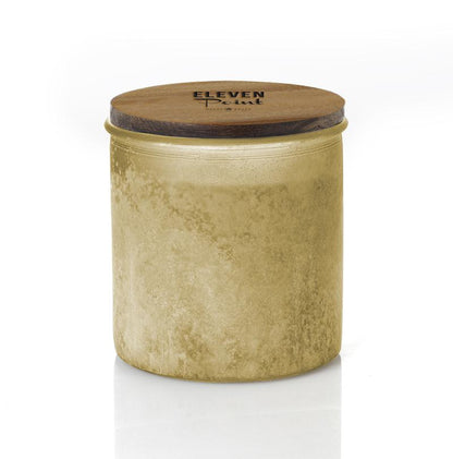 Compass River Rock Candle in Olive Candle Eleven Point   