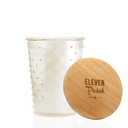The Hobnail Candle in Pearl Candle Eleven Point   