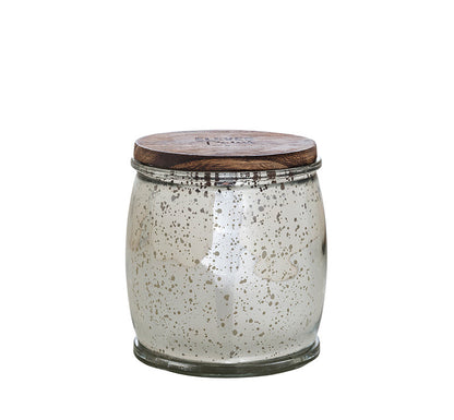 Lover's Lane Mercury Barrel Candle in Silver Candle Eleven Point   