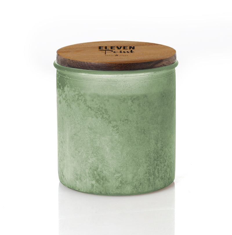 Tipsy River Rock Candle in Sage Candle Eleven Point   