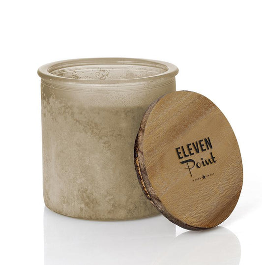 On The Rocks River Rock Candle in Almond Candle Eleven Point   