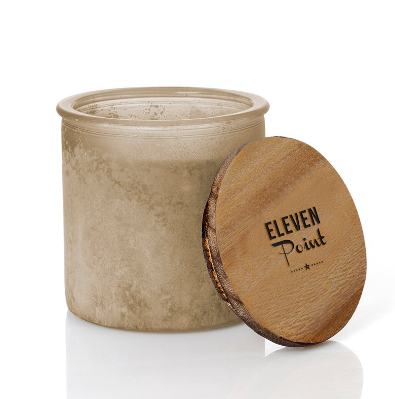 Arrow River Rock Candle in Almond