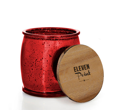 Lover's Lane Mercury Barrel Candle in Red Candle Eleven Point   