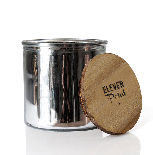 Just Peachy Rock Star Candle in Silver Candle Eleven Point   