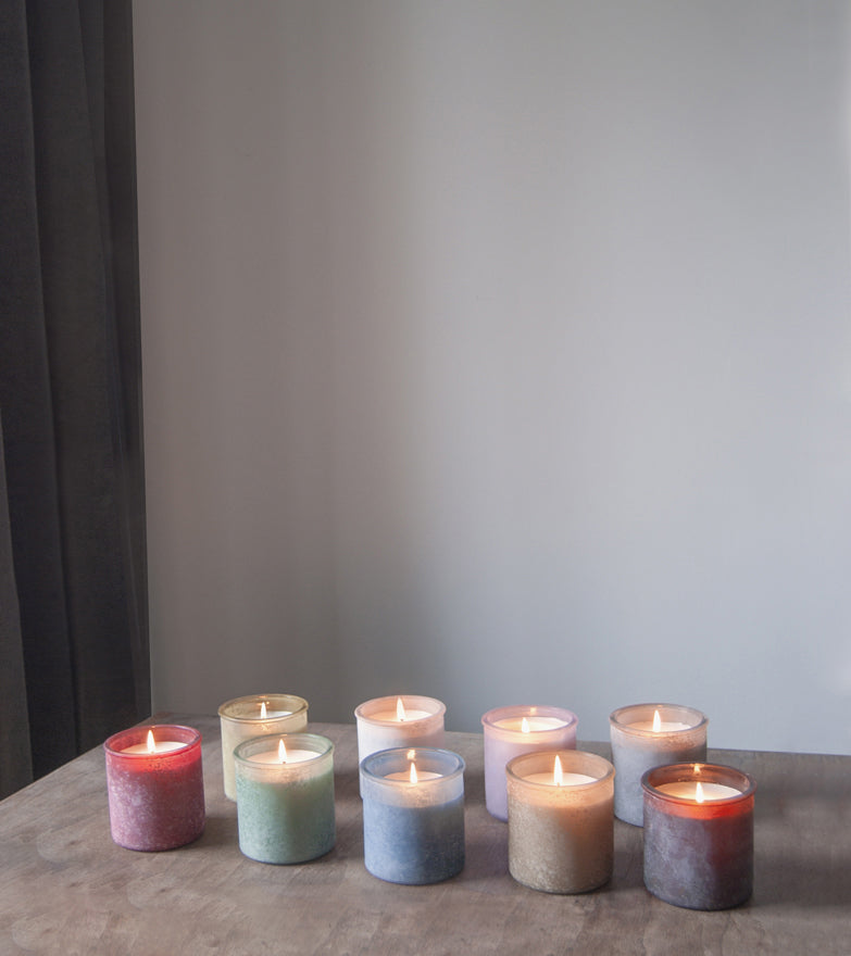 Silver Birch River Rock Candle in Almond Candle Eleven Point   