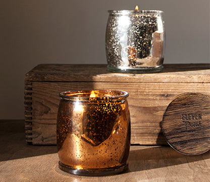 Silver Birch Mercury Barrel Candle in Bronze Candle Eleven Point   